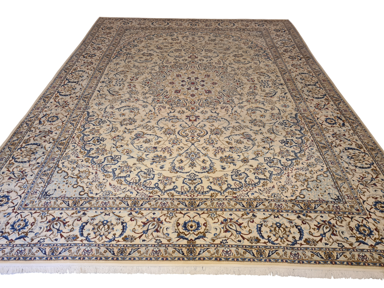 Perserteppich Orientteppich Handgeknüpfter Teppich Nain 9la 410x310cm