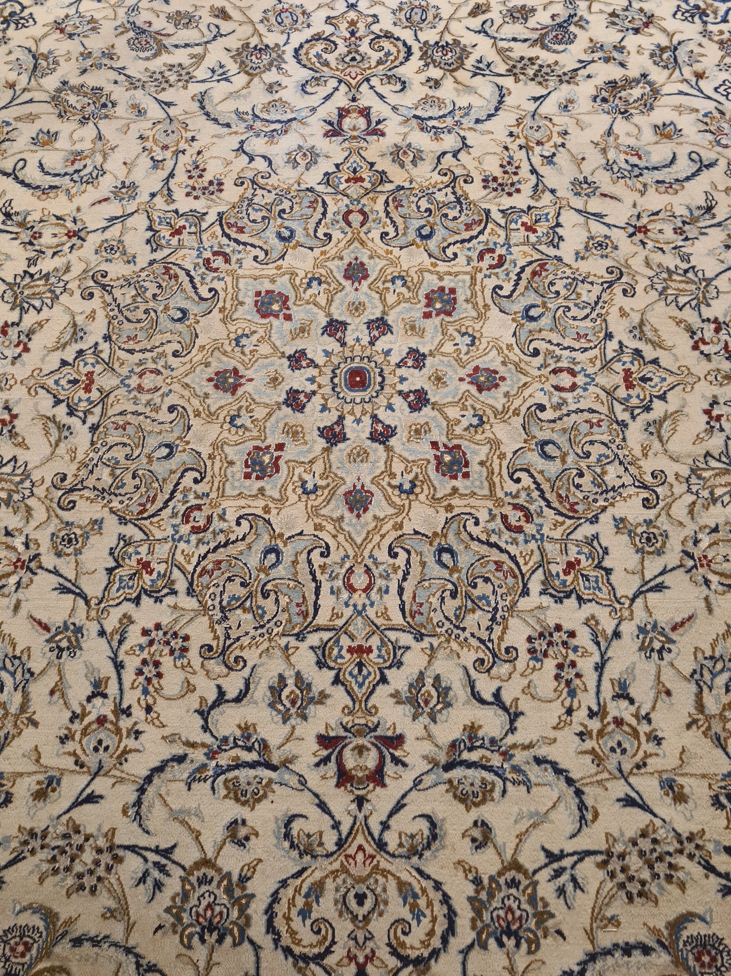 Perserteppich Orientteppich Handgeknüpfter Teppich Nain 9la 410x310cm