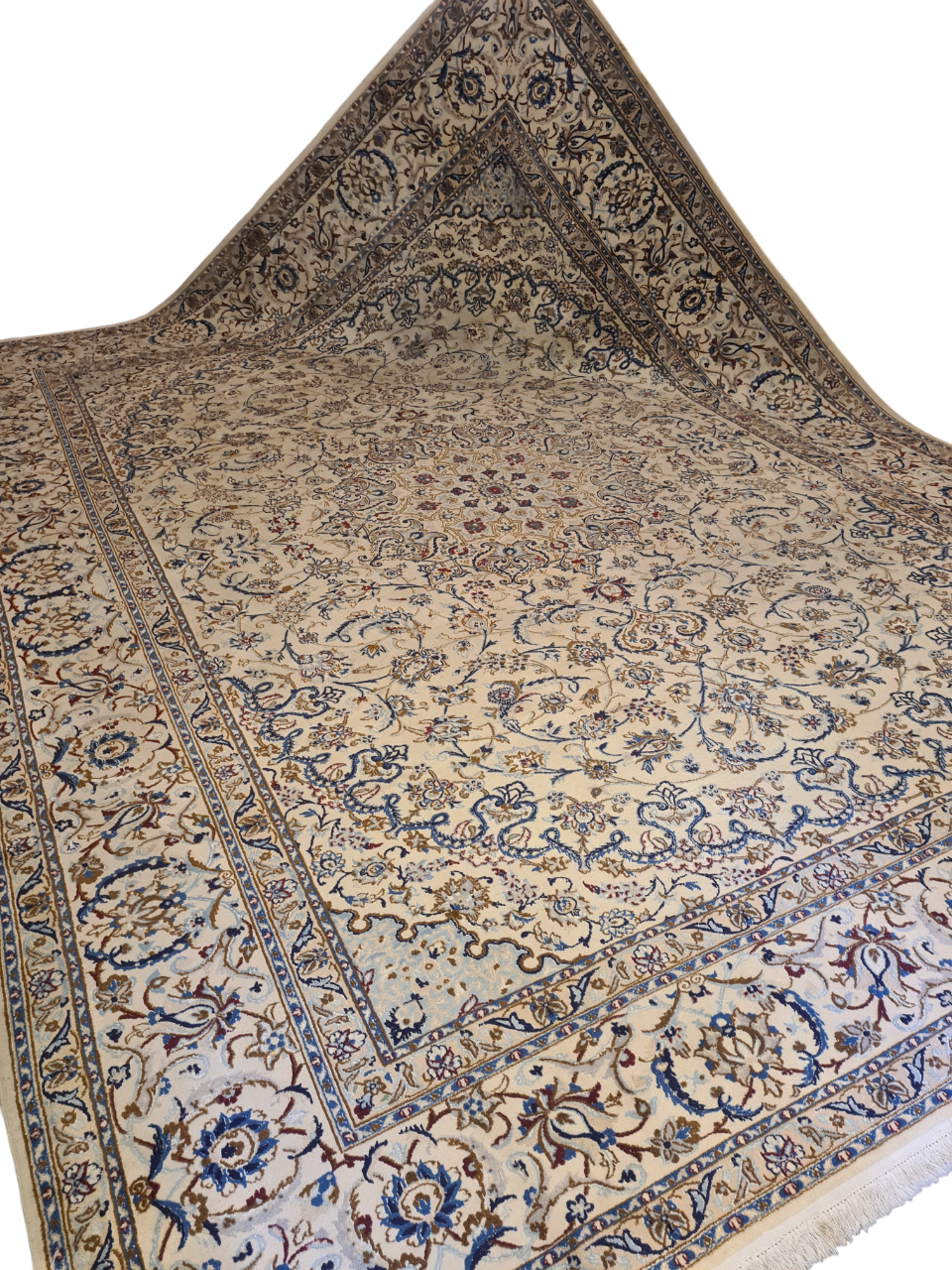 Perserteppich Orientteppich Handgeknüpfter Teppich Nain 9la 410x310cm