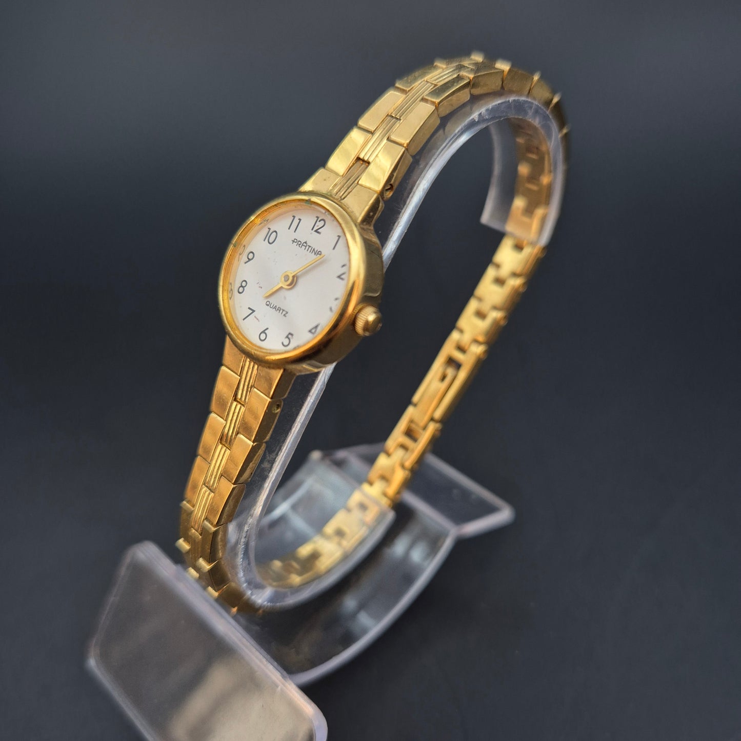 Pratina Damen Uhr – Quarz, Klassisch Goldfarben