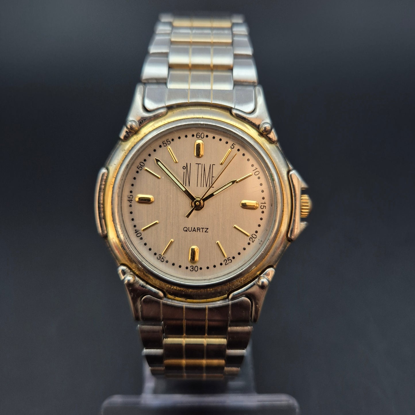 In Time Damen Uhr – Quarz, Bicolor-Design