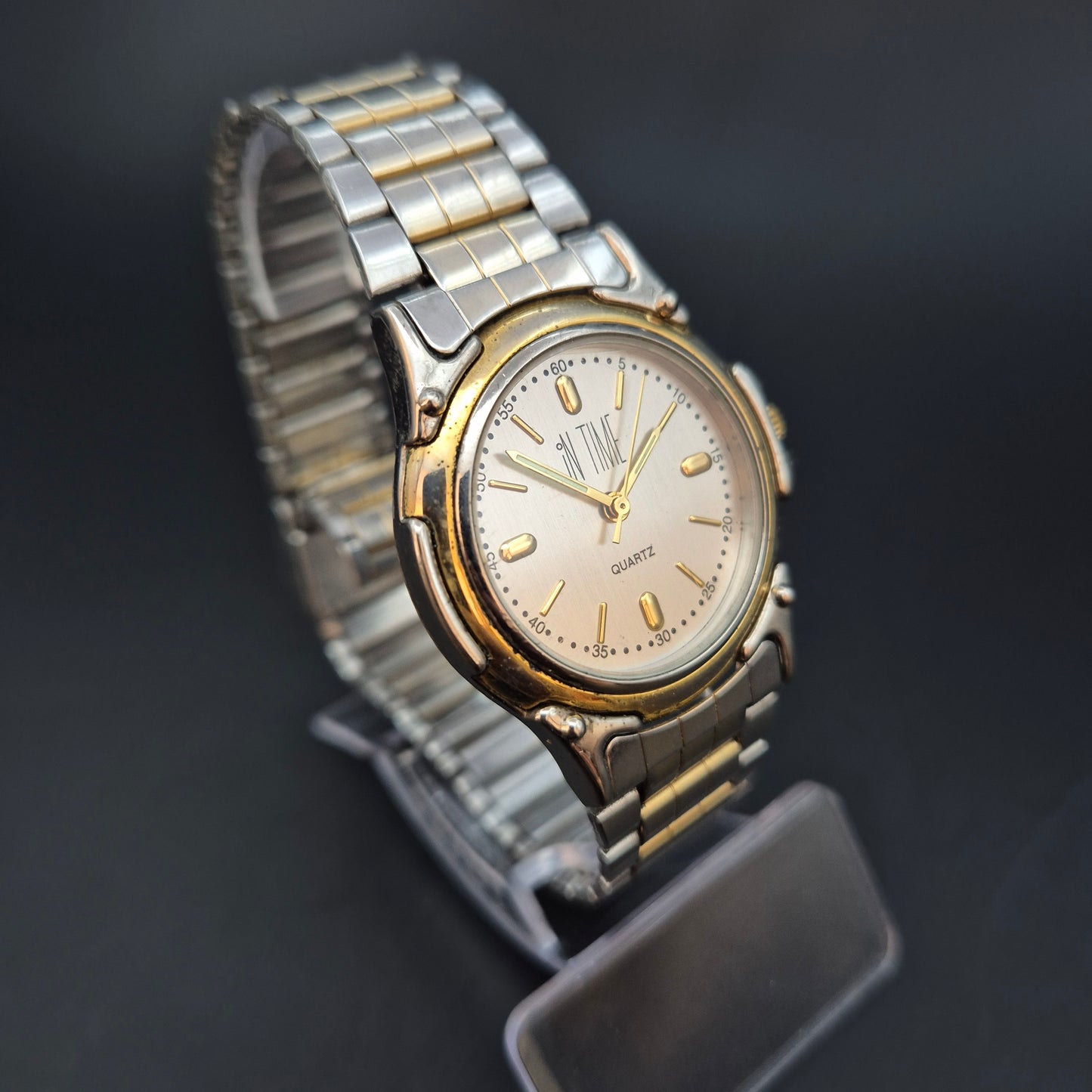 In Time Damen Uhr – Quarz, Bicolor-Design