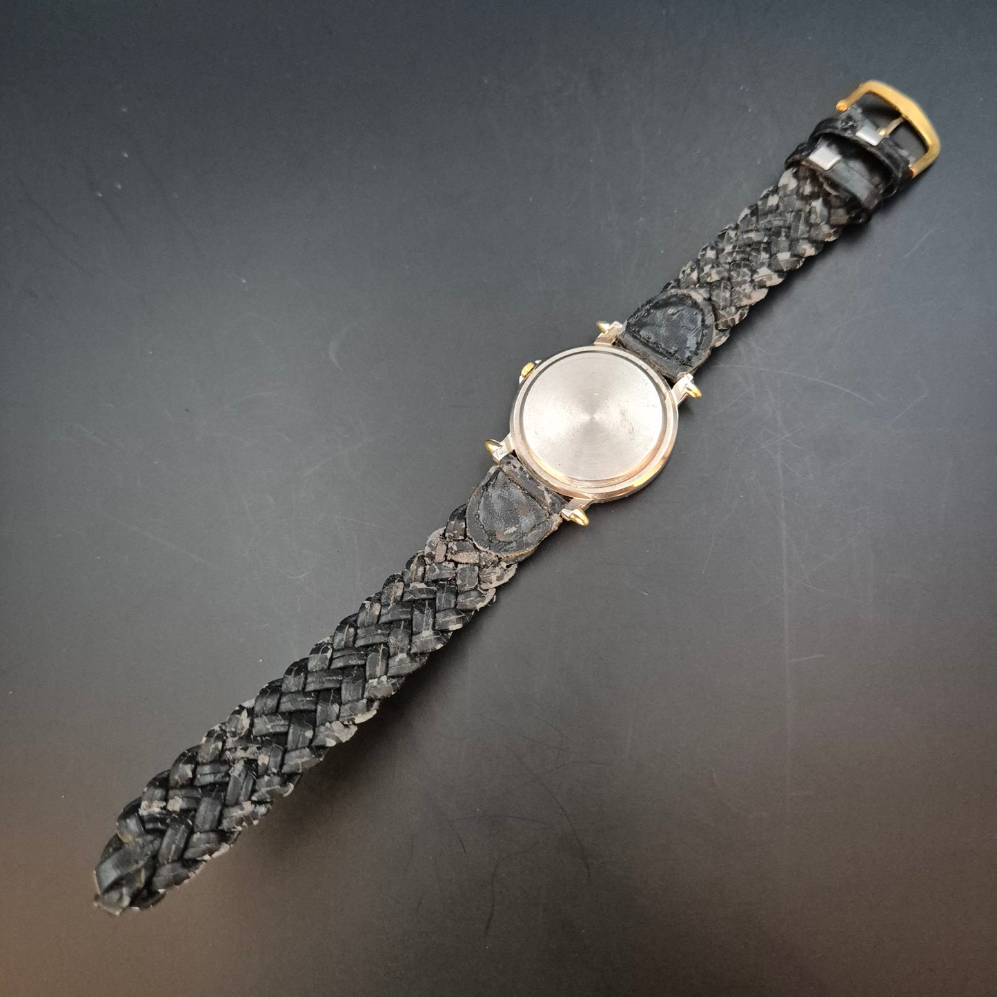 Star Watch Damen Uhr – Quarz, Goldfarben mit geflochtenem Lederband