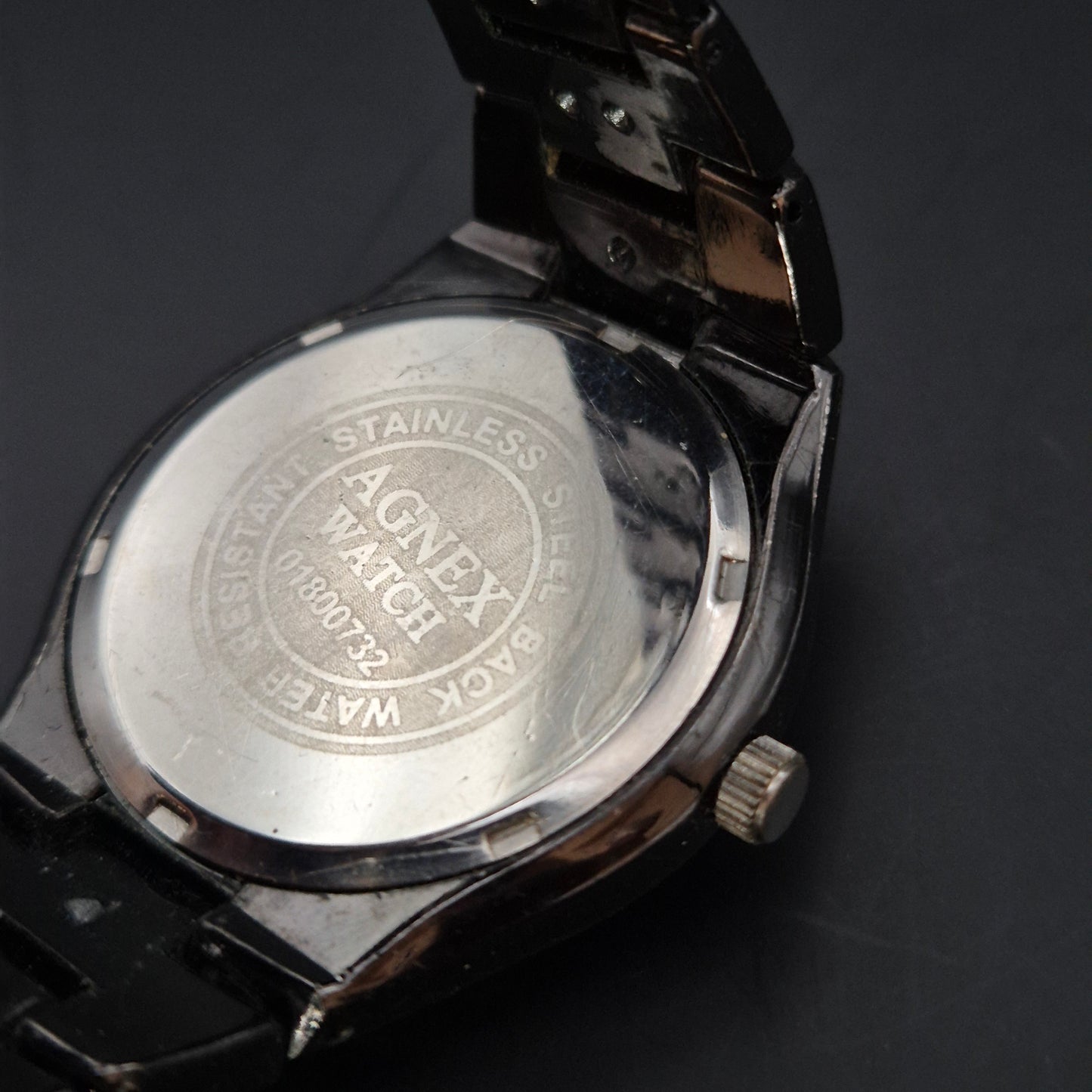 Agnex Watch Herren Uhr – Quarz, Goldzifferblatt mit Datumsanzeige