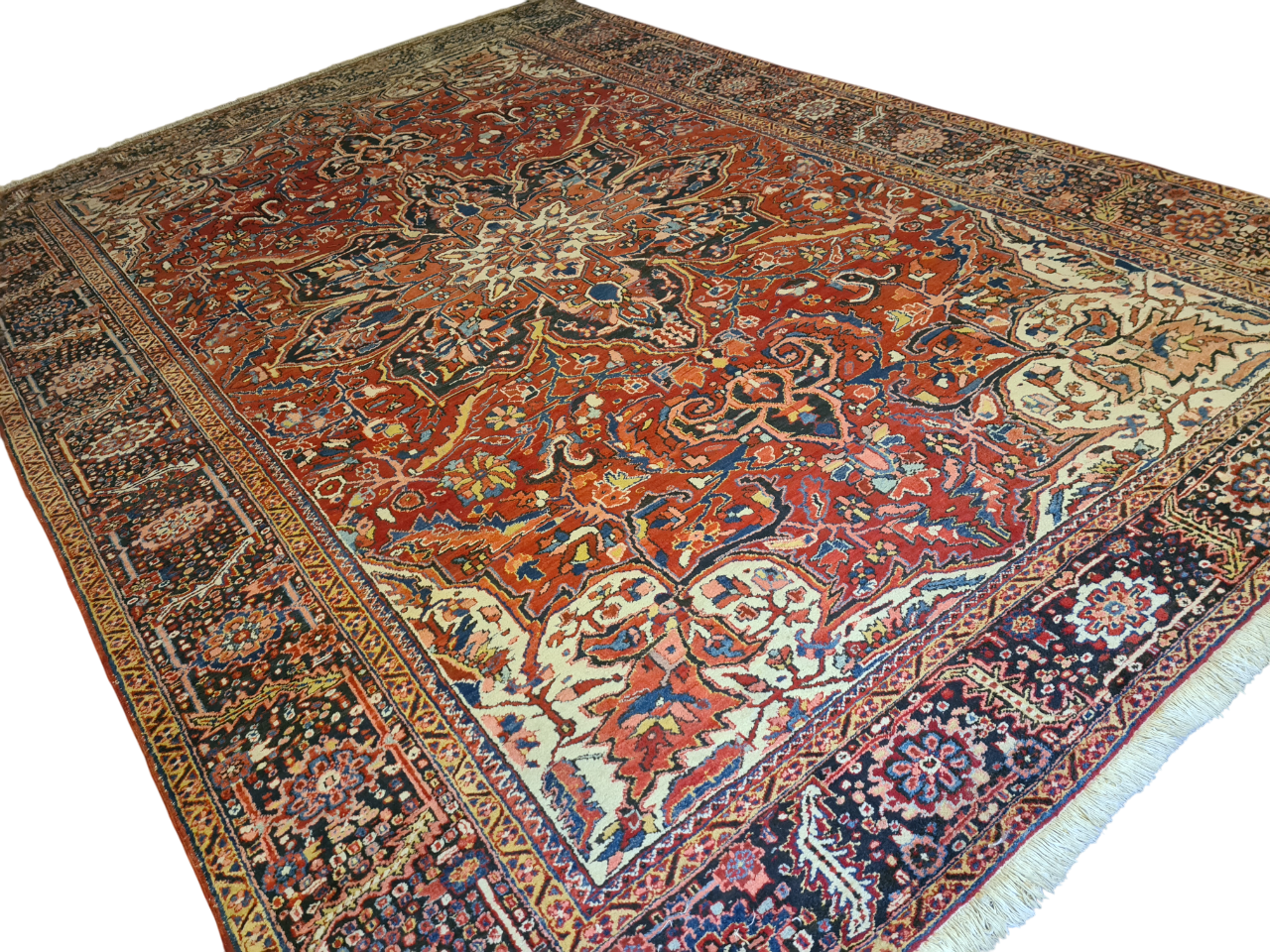 Perserteppich Orientteppich Handgeknüpfter Teppich Heris 430x300cm