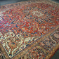Perserteppich Orientteppich Handgeknüpfter Teppich Heris 430x300cm
