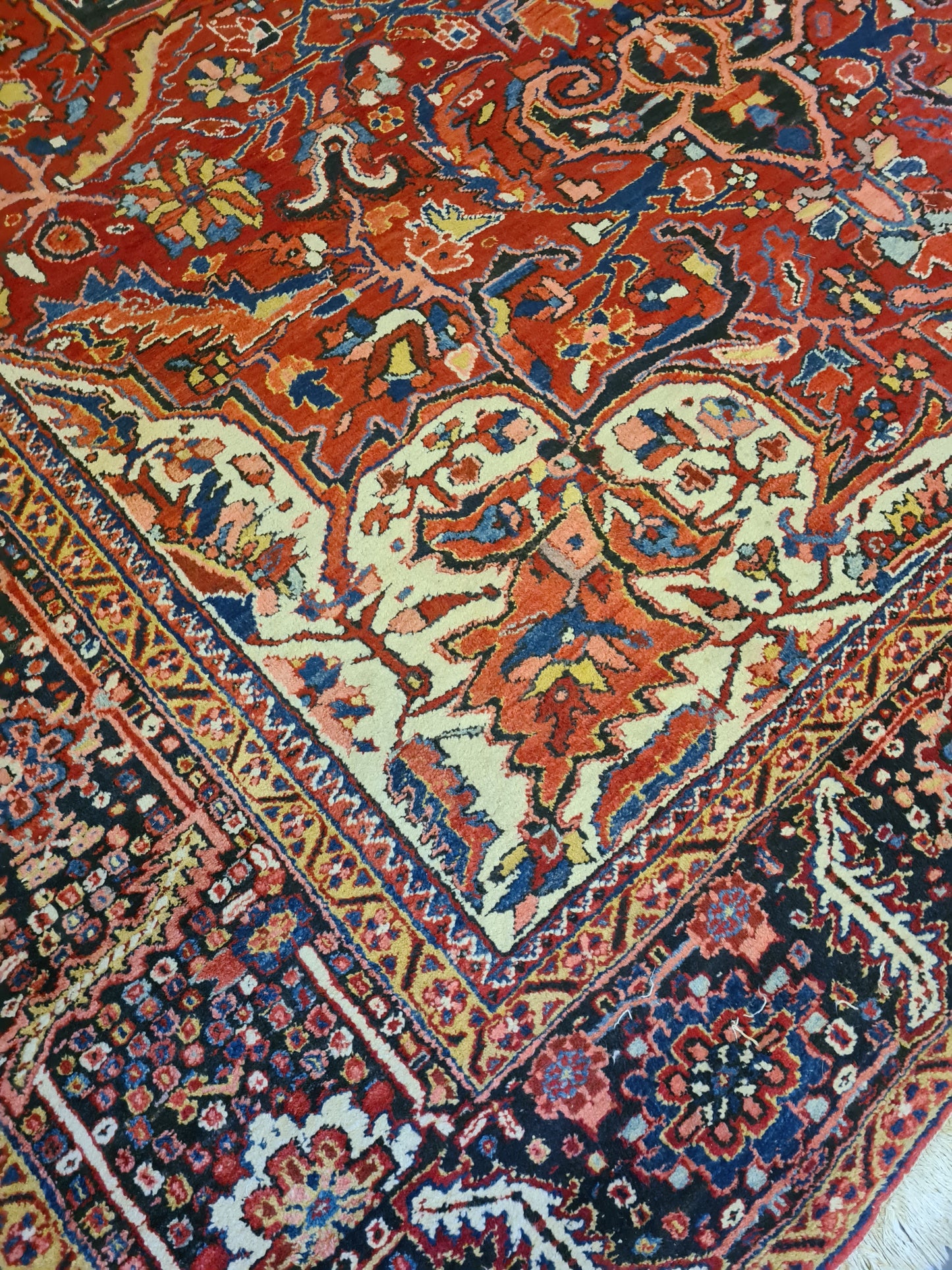 Perserteppich Orientteppich Handgeknüpfter Teppich Heris 430x300cm