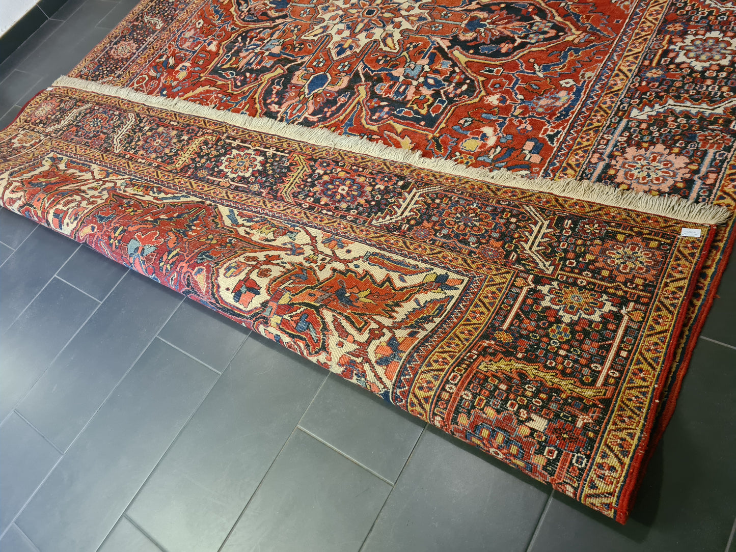 Perserteppich Orientteppich Handgeknüpfter Teppich Heris 430x300cm