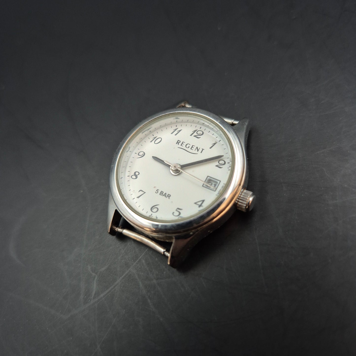 Regent Damen Uhr – Quarz mit Datum, 5 Bar wasserdicht (ohne Armband)