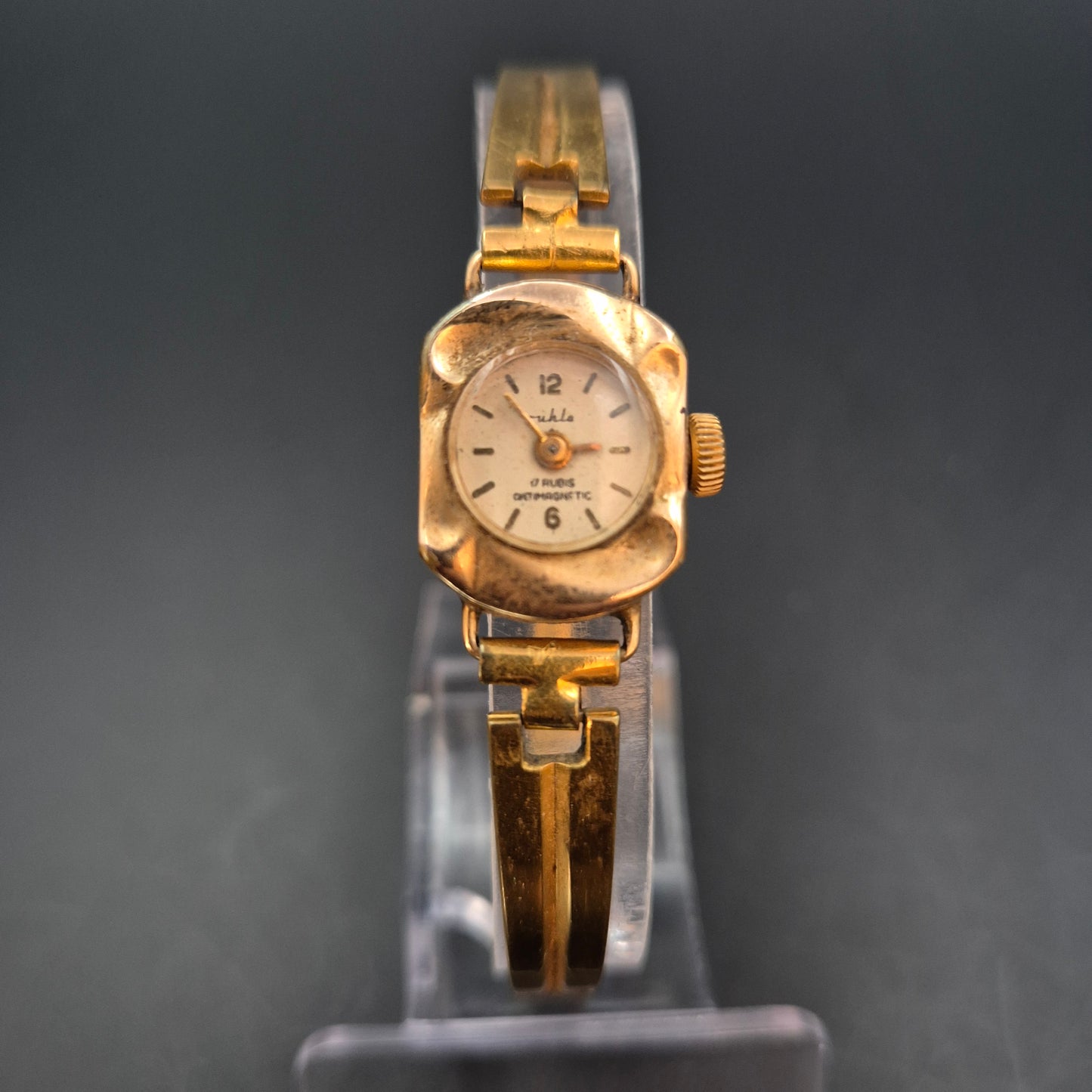 Mikla Damen Uhr – Vintage, 17 Rubis, Gold Doublé