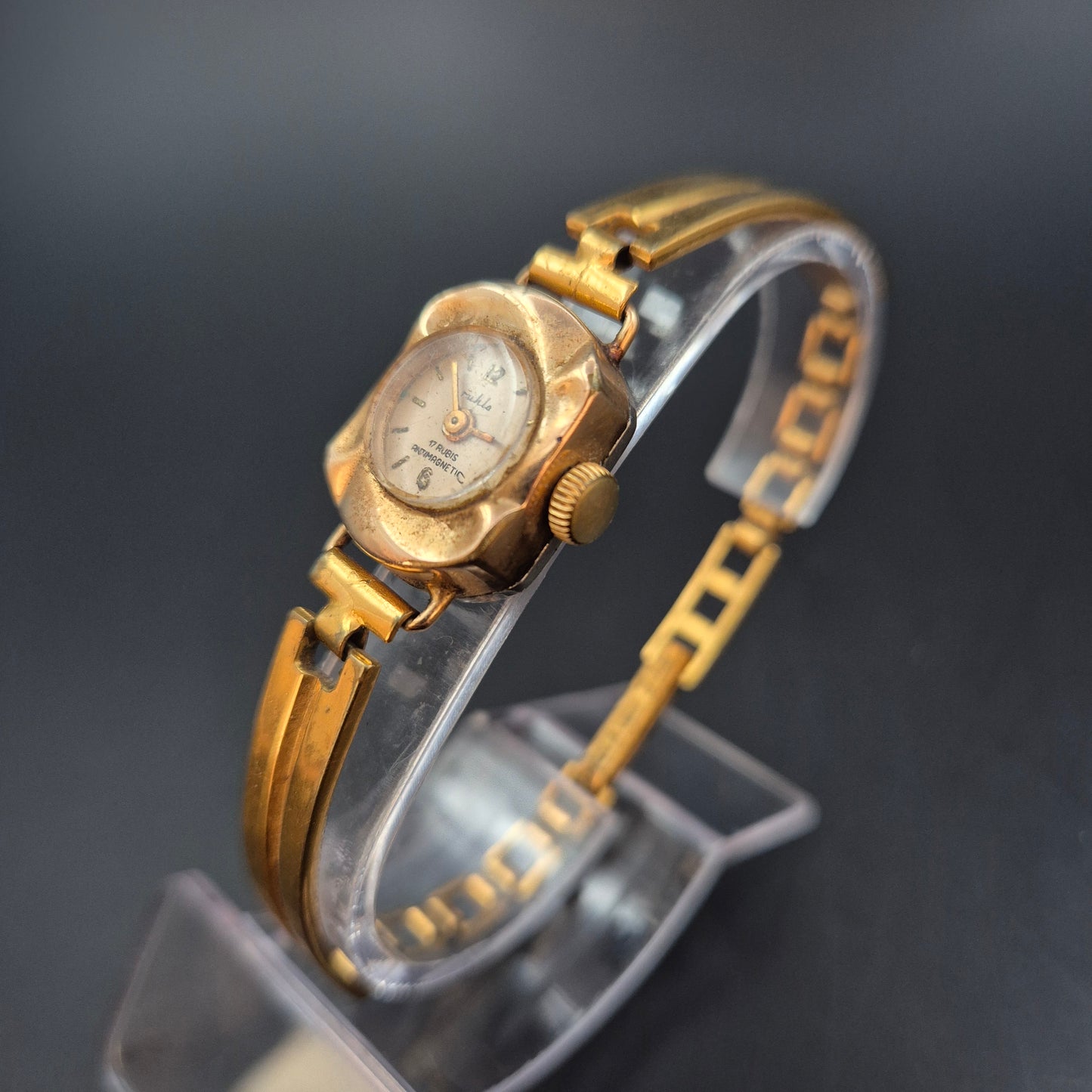 Mikla Damen Uhr – Vintage, 17 Rubis, Gold Doublé