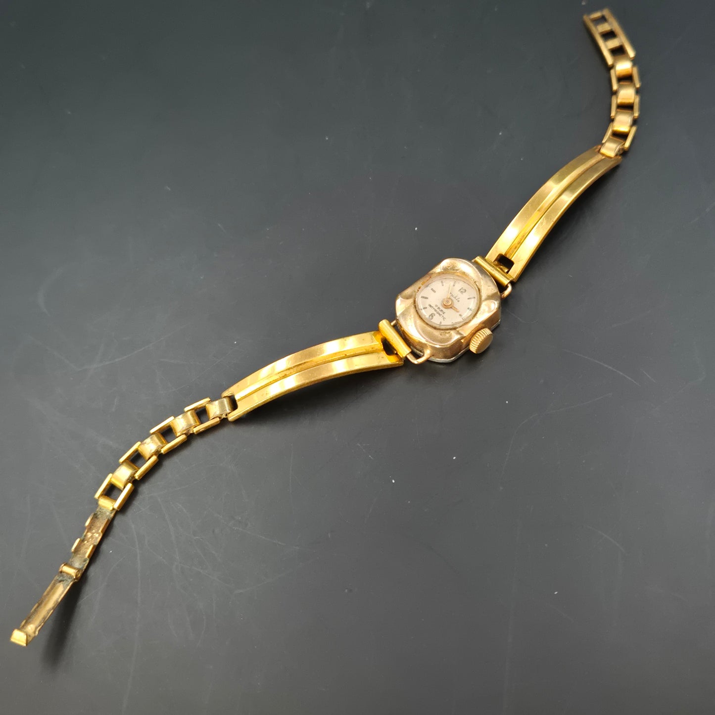 Mikla Damen Uhr – Vintage, 17 Rubis, Gold Doublé