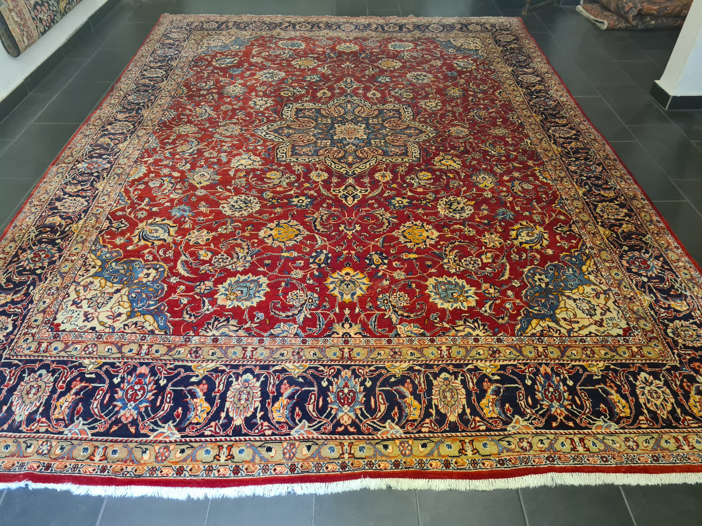 Perserteppich Orientteppich Handgeknüpfter Teppich Sarough 420x310cm