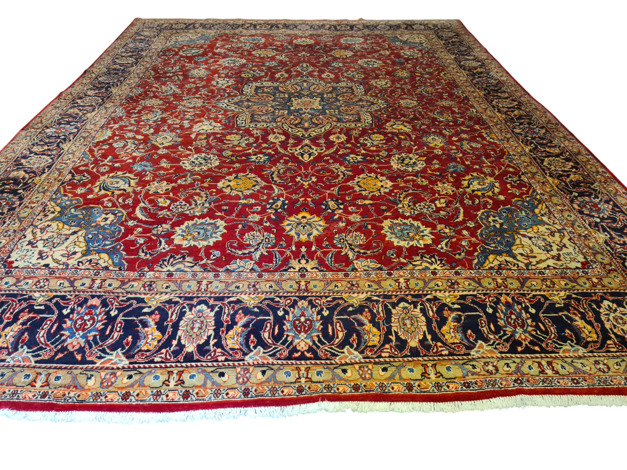 Perserteppich Orientteppich Handgeknüpfter Teppich Sarough 420x310cm