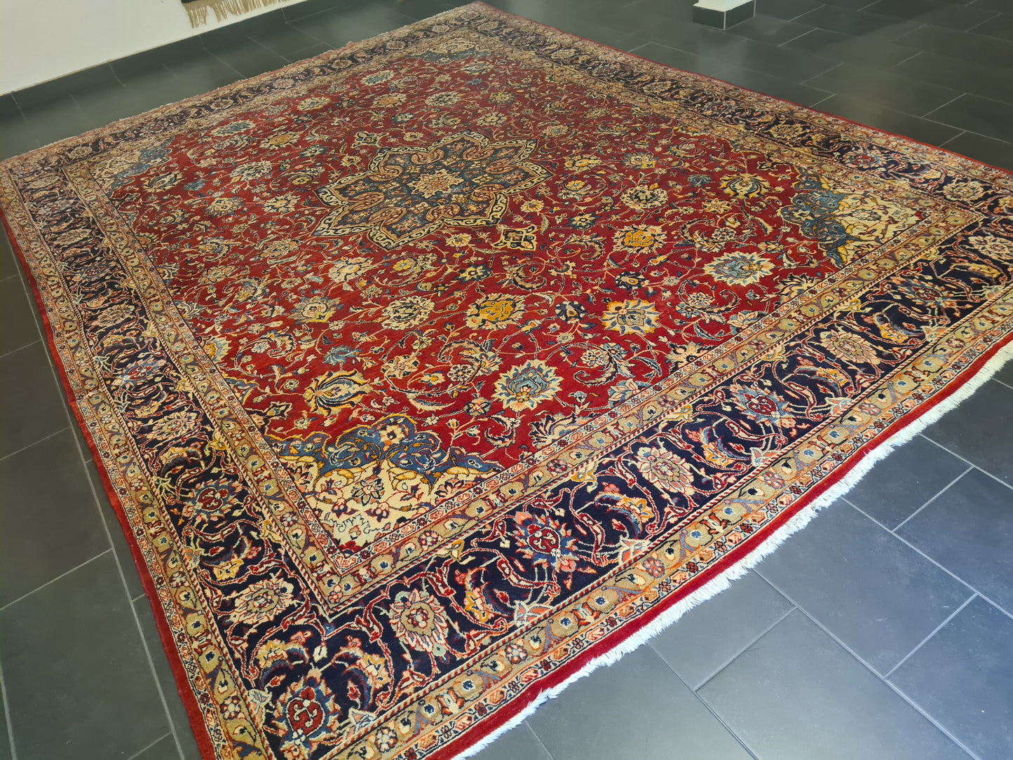 Perserteppich Orientteppich Handgeknüpfter Teppich Sarough 420x310cm