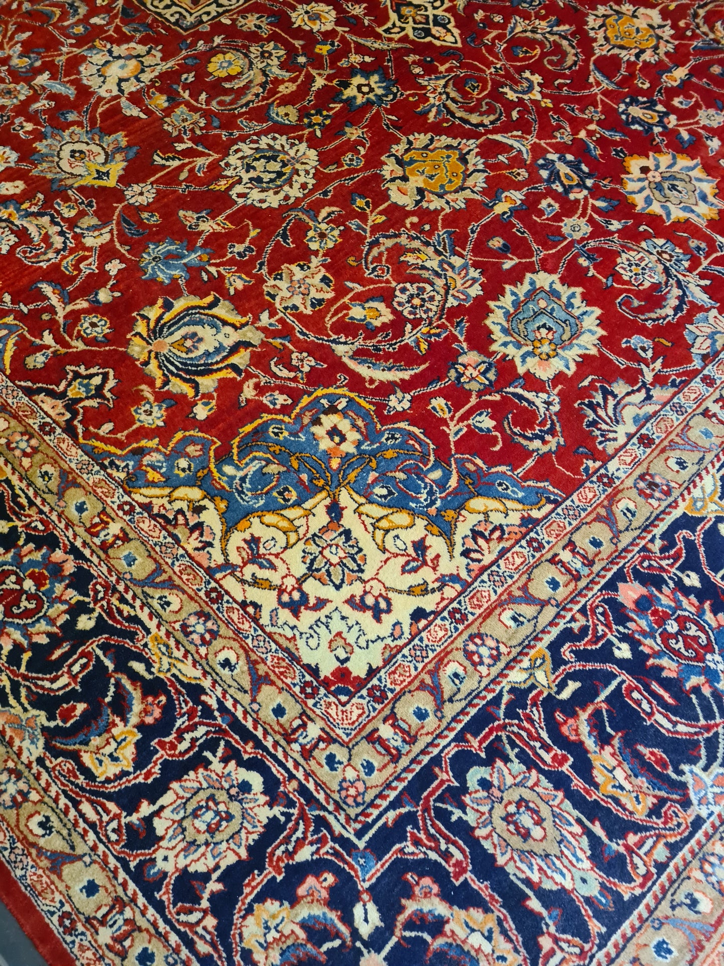 Perserteppich Orientteppich Handgeknüpfter Teppich Sarough 420x310cm