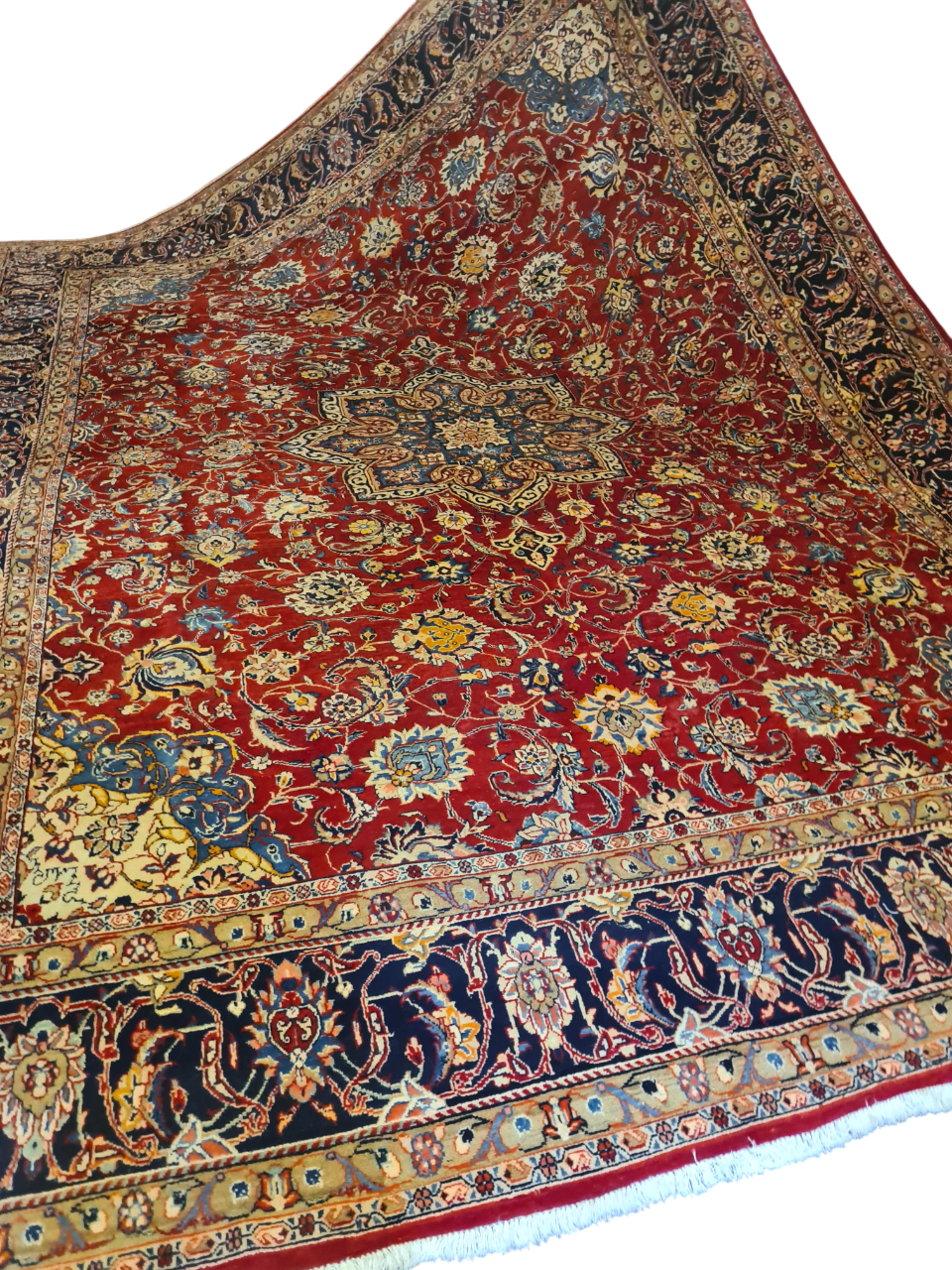 Perserteppich Orientteppich Handgeknüpfter Teppich Sarough 420x310cm