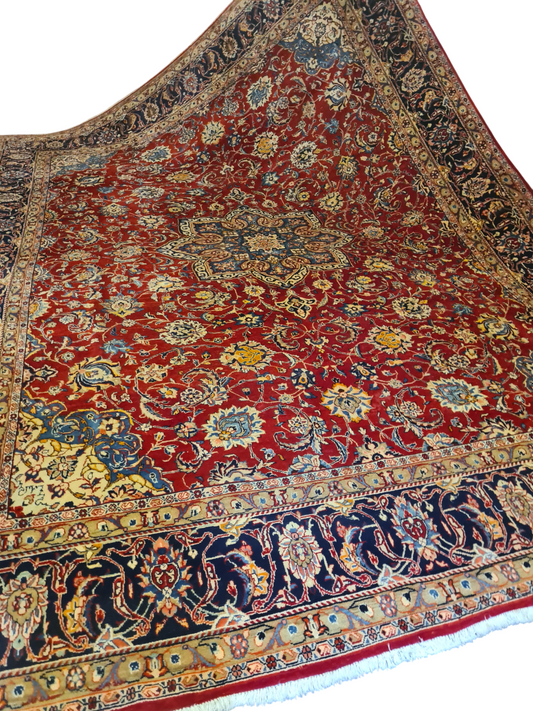 Perserteppich Orientteppich Handgeknüpfter Teppich Sarough 420x310cm