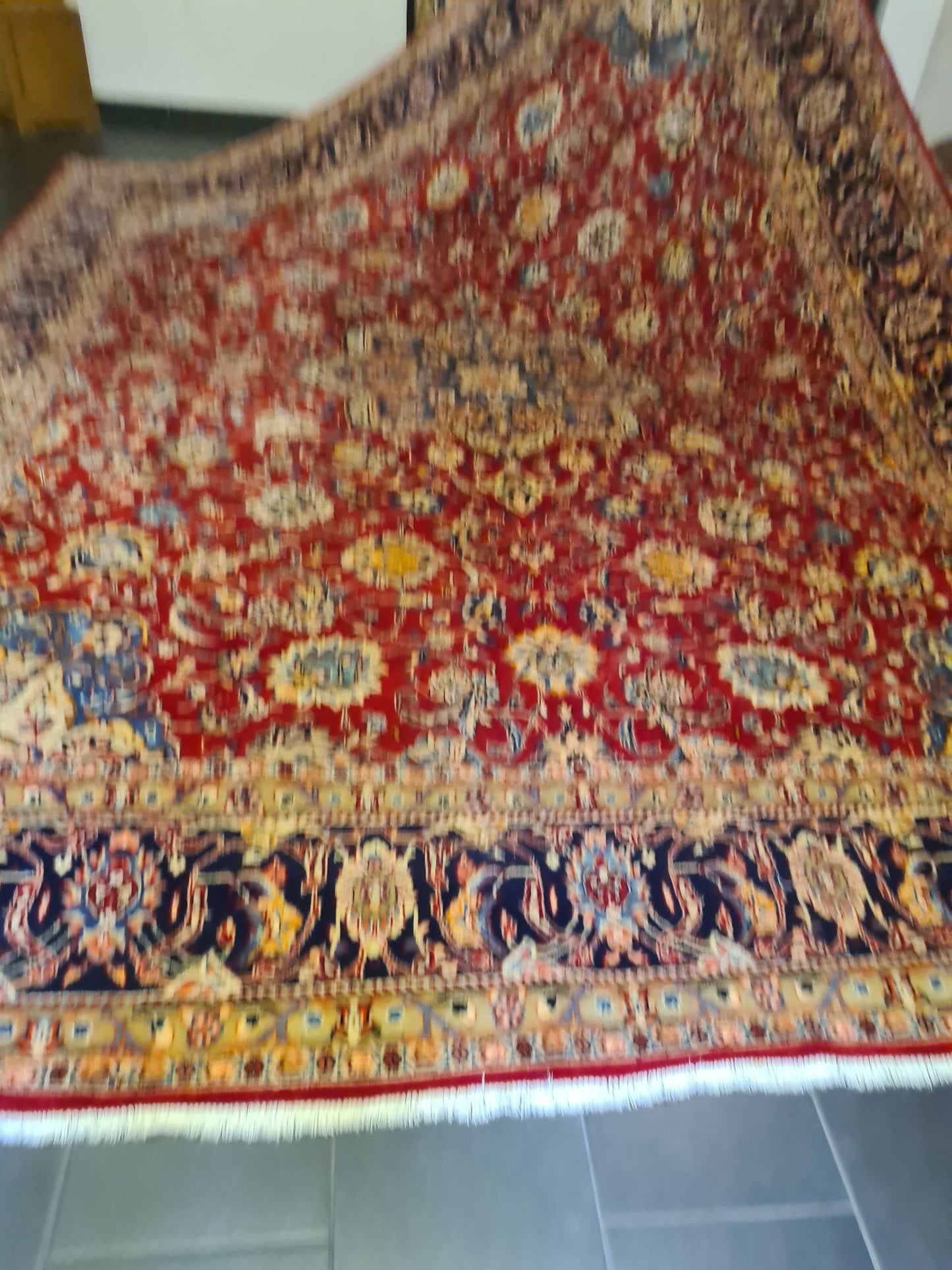 Perserteppich Orientteppich Handgeknüpfter Teppich Sarough 420x310cm