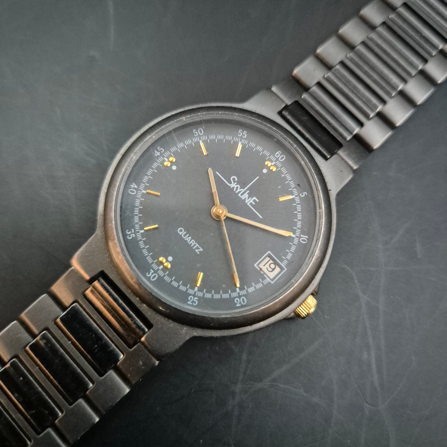 Skyline Herren Uhr – Quarz mit Datum, 3 Bar wasserdicht