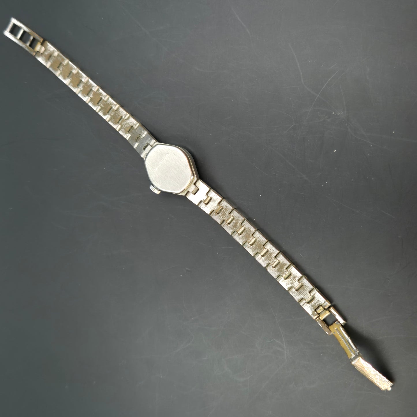 EUFA Damen Uhr – Vintage, 17 Jewels, Antichoc, Silberfarben