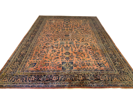 Perserteppich Orientteppich Handgeknüpfter Teppich Sarough 390x280cm