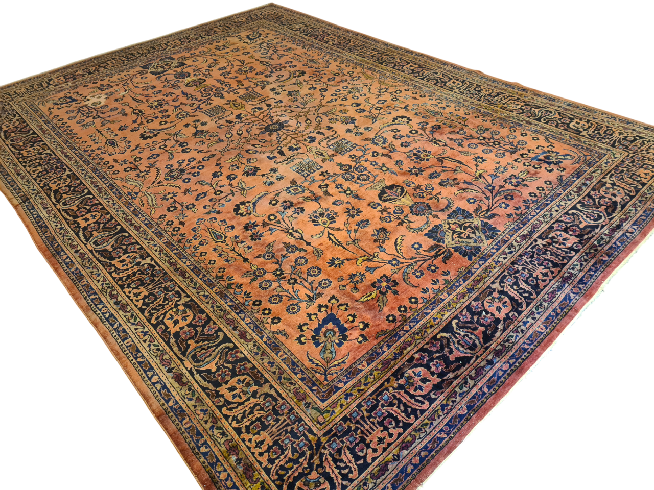 Perserteppich Orientteppich Handgeknüpfter Teppich Sarough 390x280cm