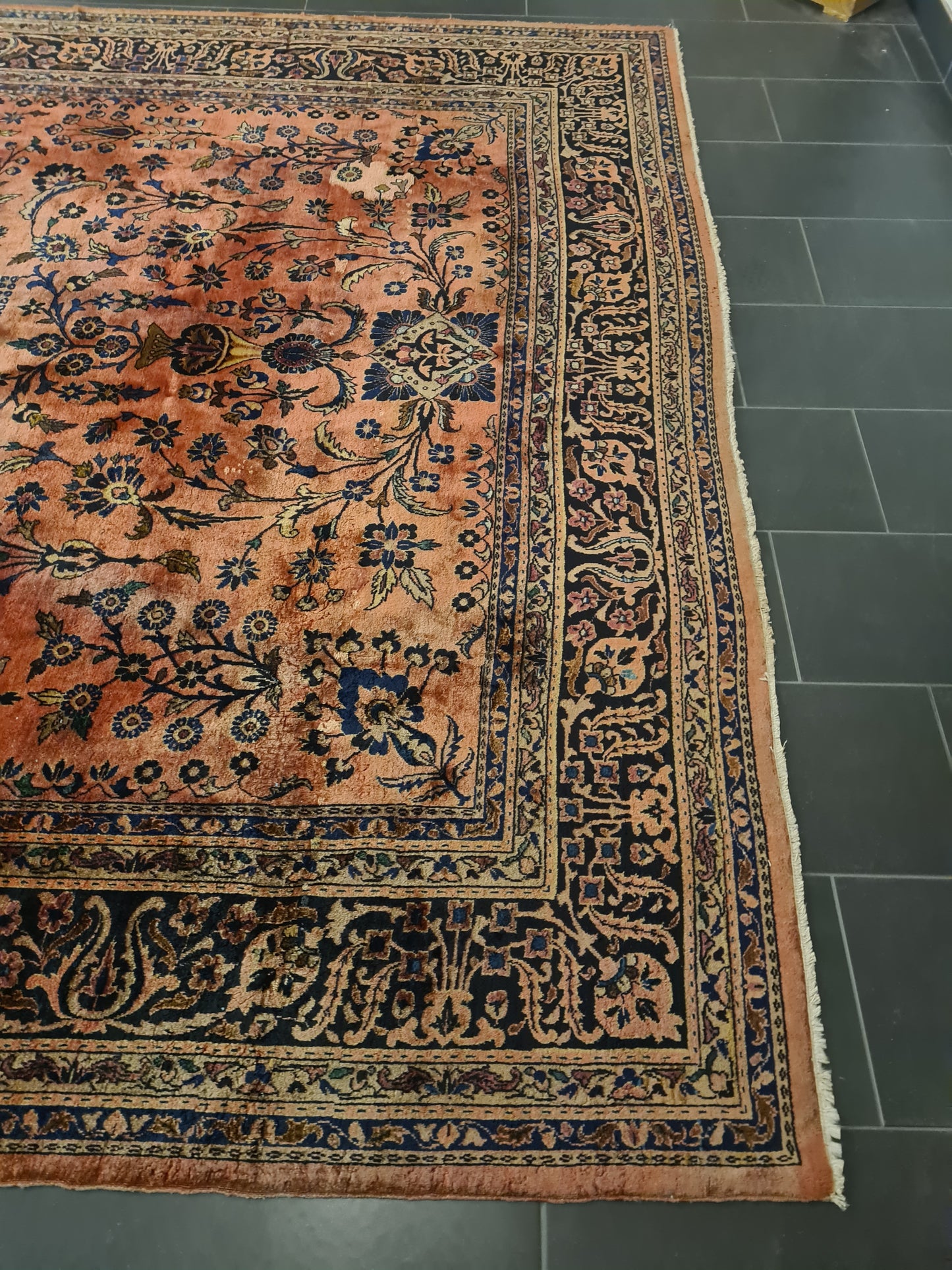 Perserteppich Orientteppich Handgeknüpfter Teppich Sarough 390x280cm