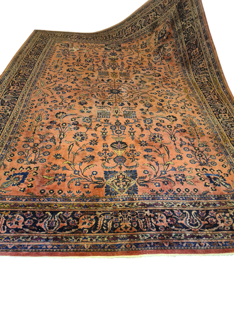 Perserteppich Orientteppich Handgeknüpfter Teppich Sarough 390x280cm