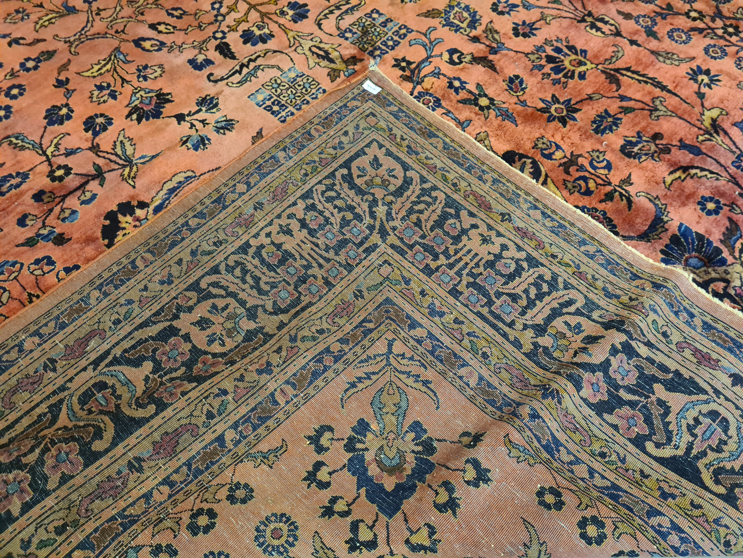 Perserteppich Orientteppich Handgeknüpfter Teppich Sarough 390x280cm