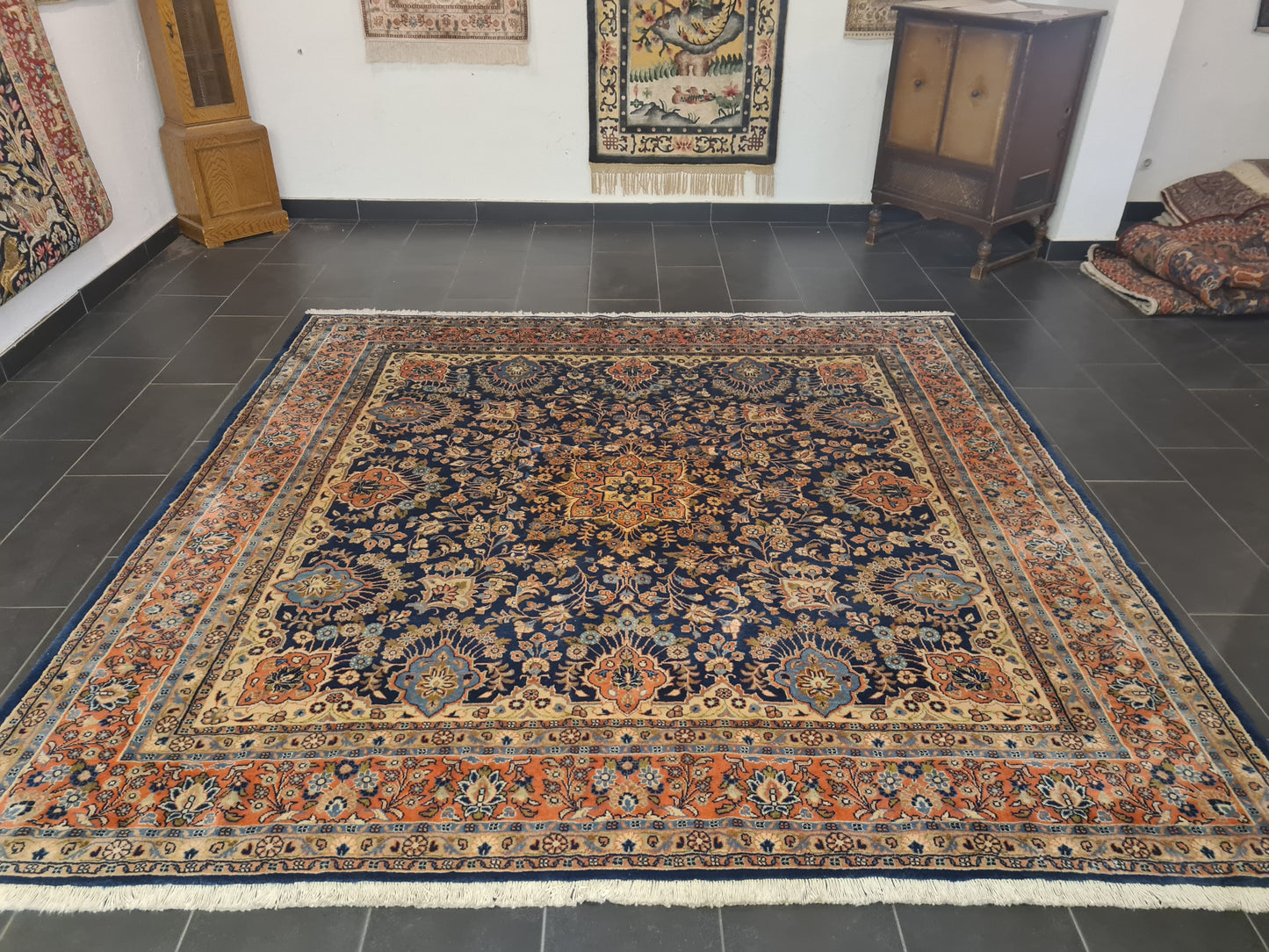 Perserteppich Orientteppich Handgeknüpfter Teppich Sarough 270x270cm