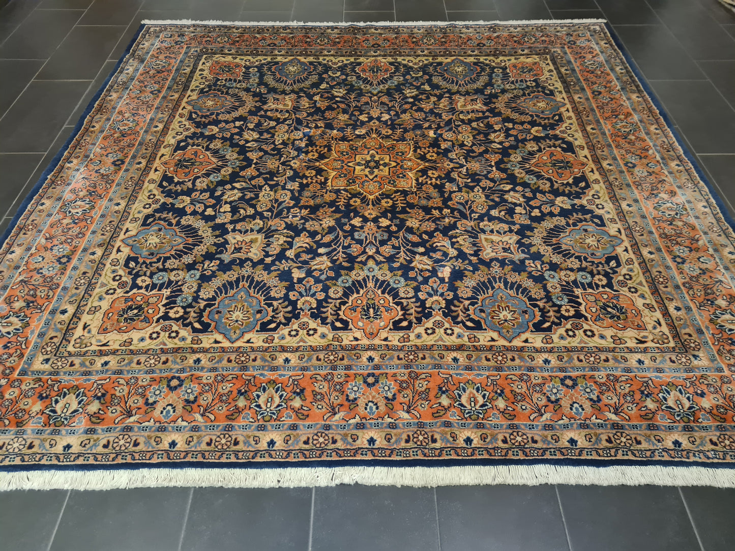 Perserteppich Orientteppich Handgeknüpfter Teppich Sarough 270x270cm