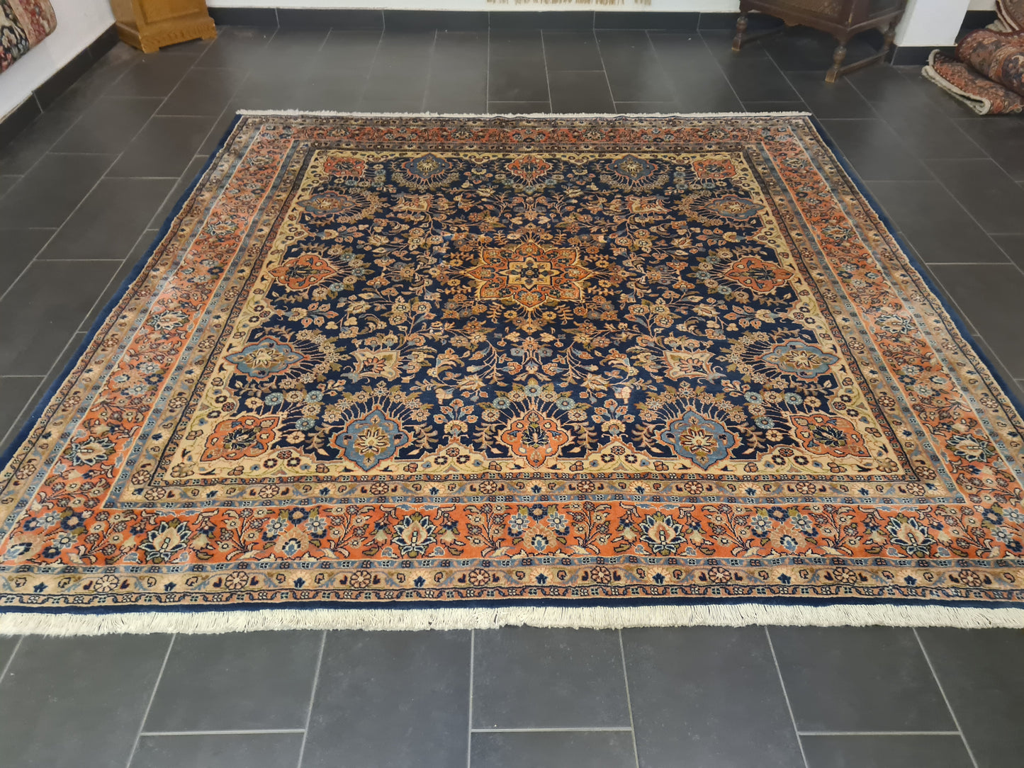 Perserteppich Orientteppich Handgeknüpfter Teppich Sarough 270x270cm