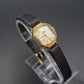 Vintage Dugena Damen Uhr – Elegantes Goldgehäuse mit Lederarmband