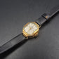 Vintage Dugena Damen Uhr – Elegantes Goldgehäuse mit Lederarmband