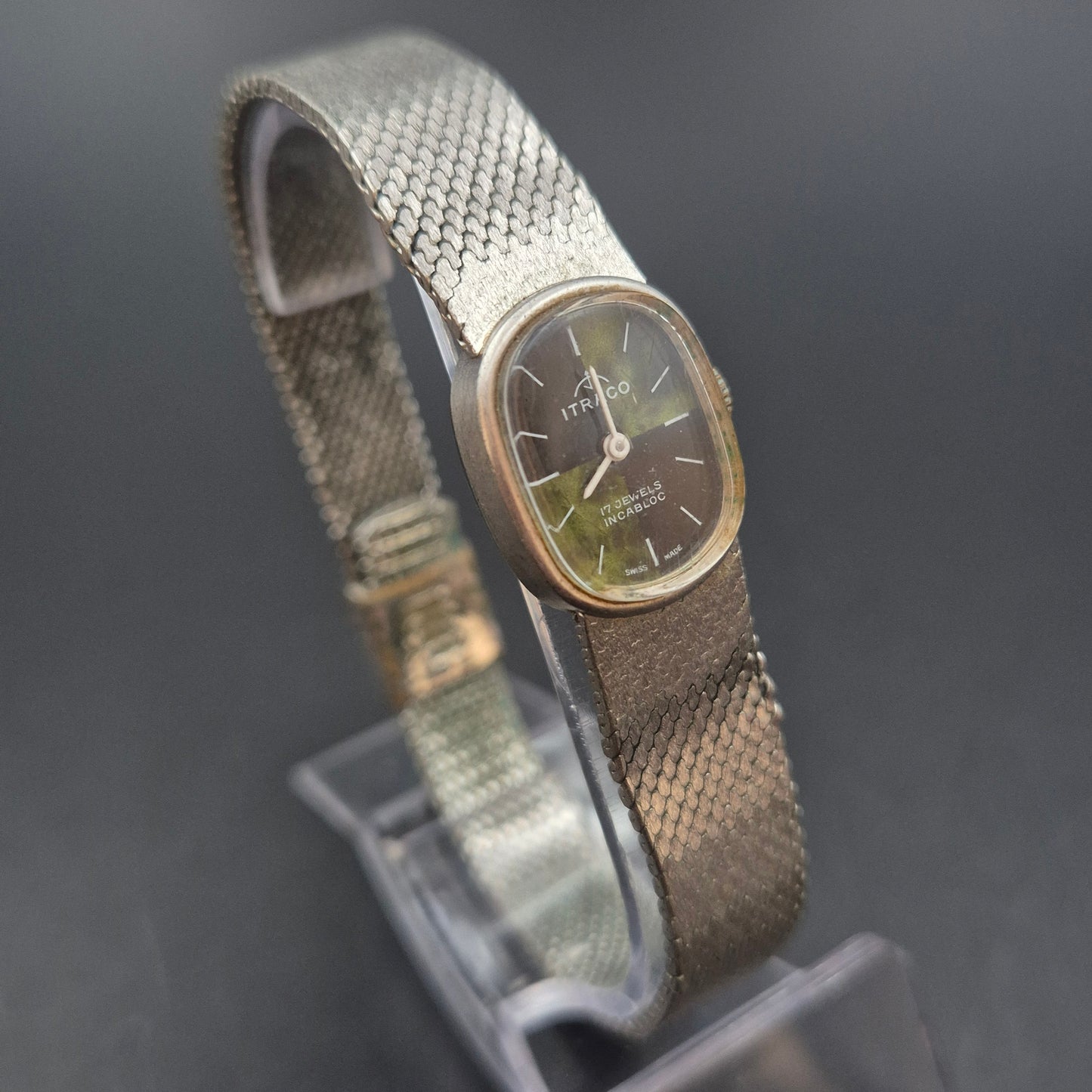 Vintage Itraco Damen Uhr – Elegantes Milanaise-Armband