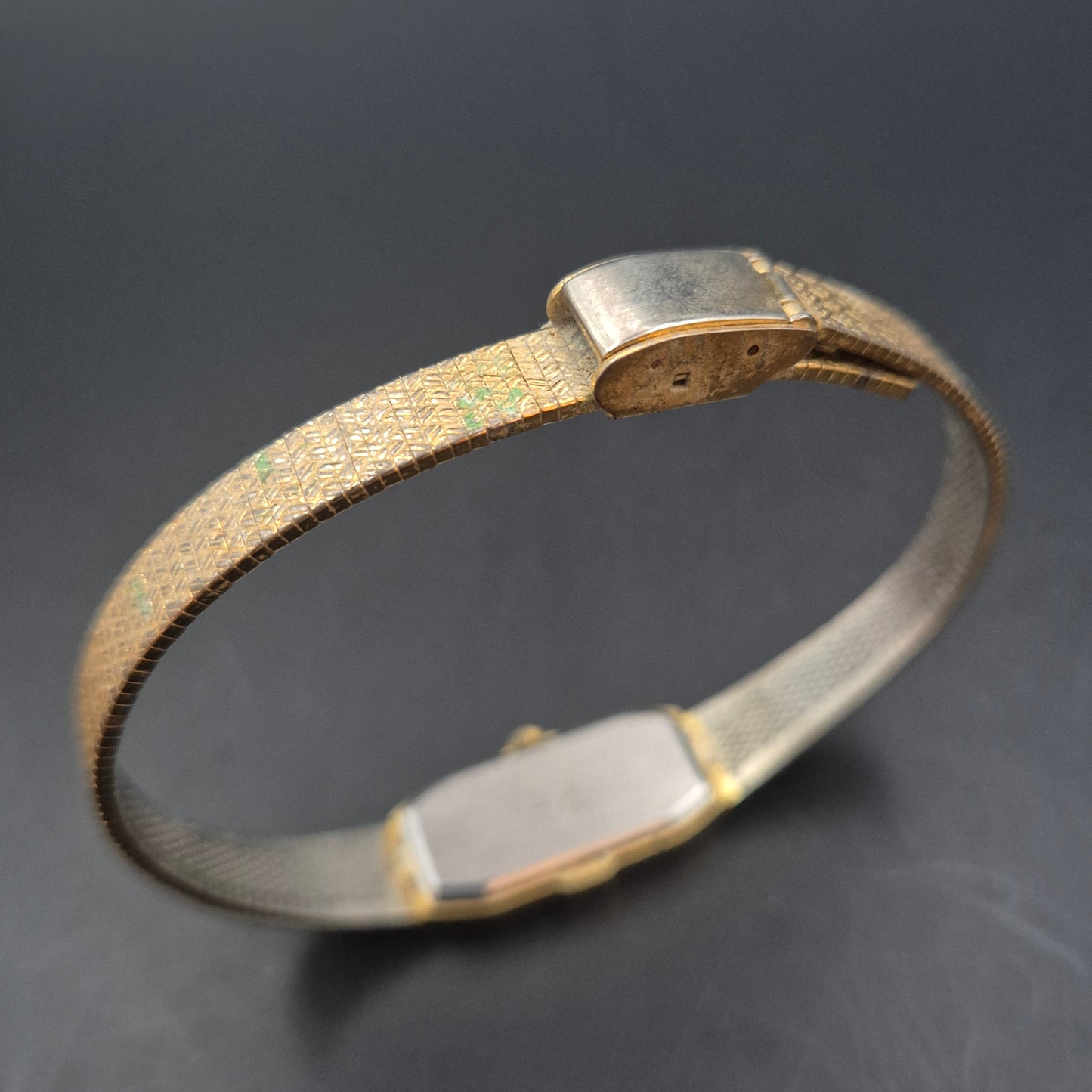 Elegante Tempic Damen Uhr – Goldfarben mit Wabenmuster