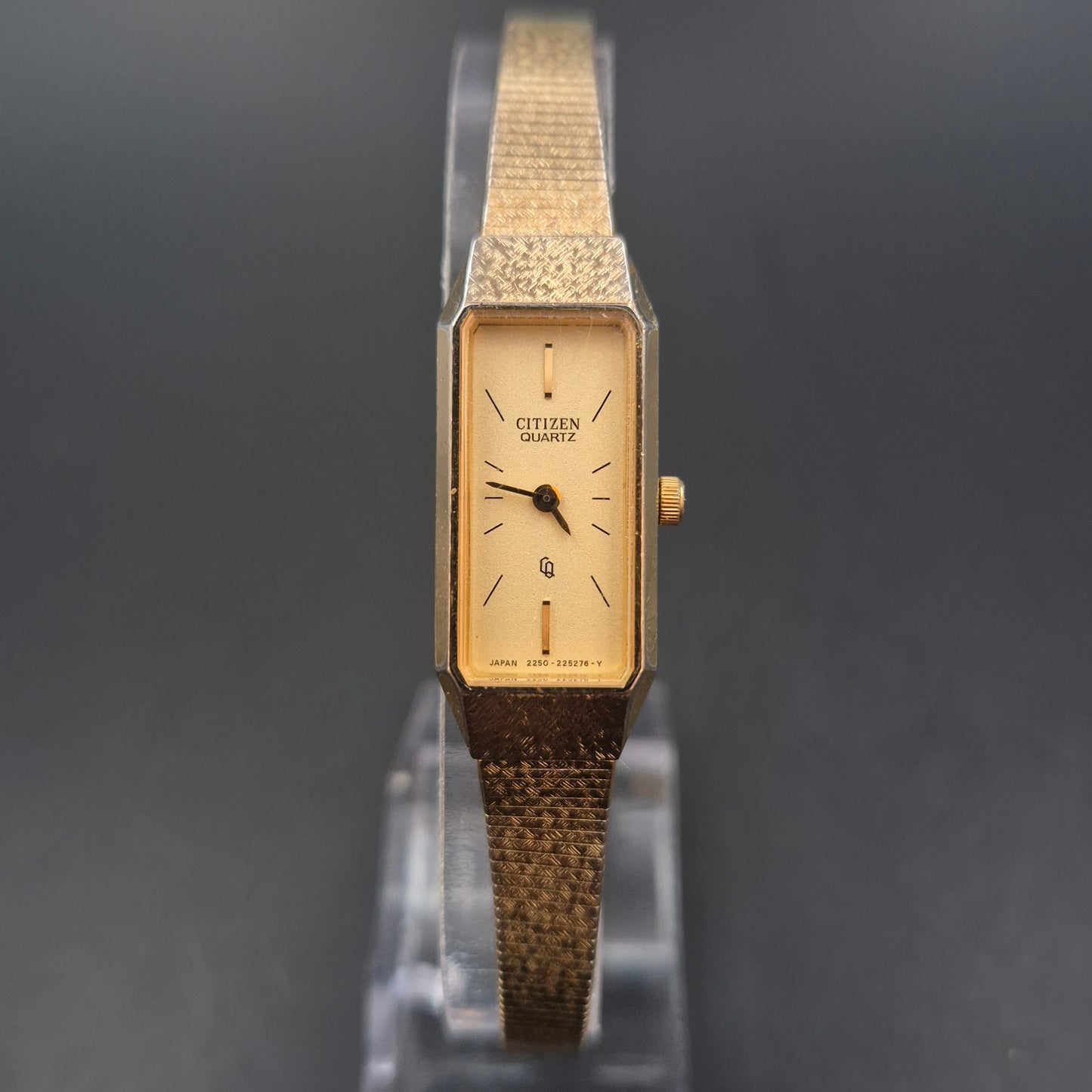 Vintage Citizen Damen Uhr – Elegantes Goldton, Rechteckiges Design