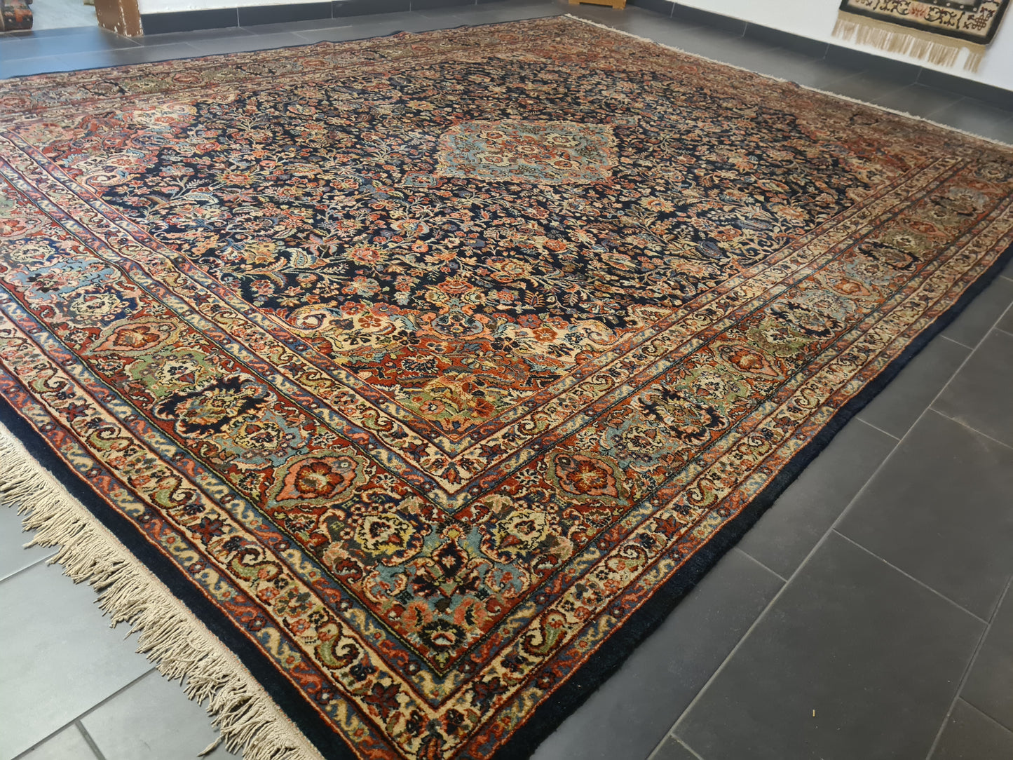 Perserteppich Orientteppich Handgeknüpfter Teppich Sarough 420x330cm