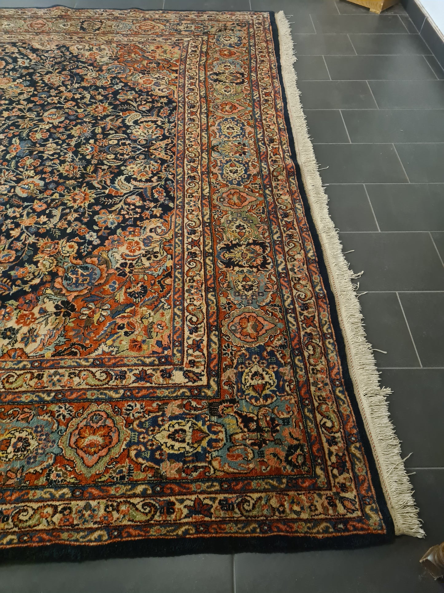 Perserteppich Orientteppich Handgeknüpfter Teppich Sarough 420x330cm