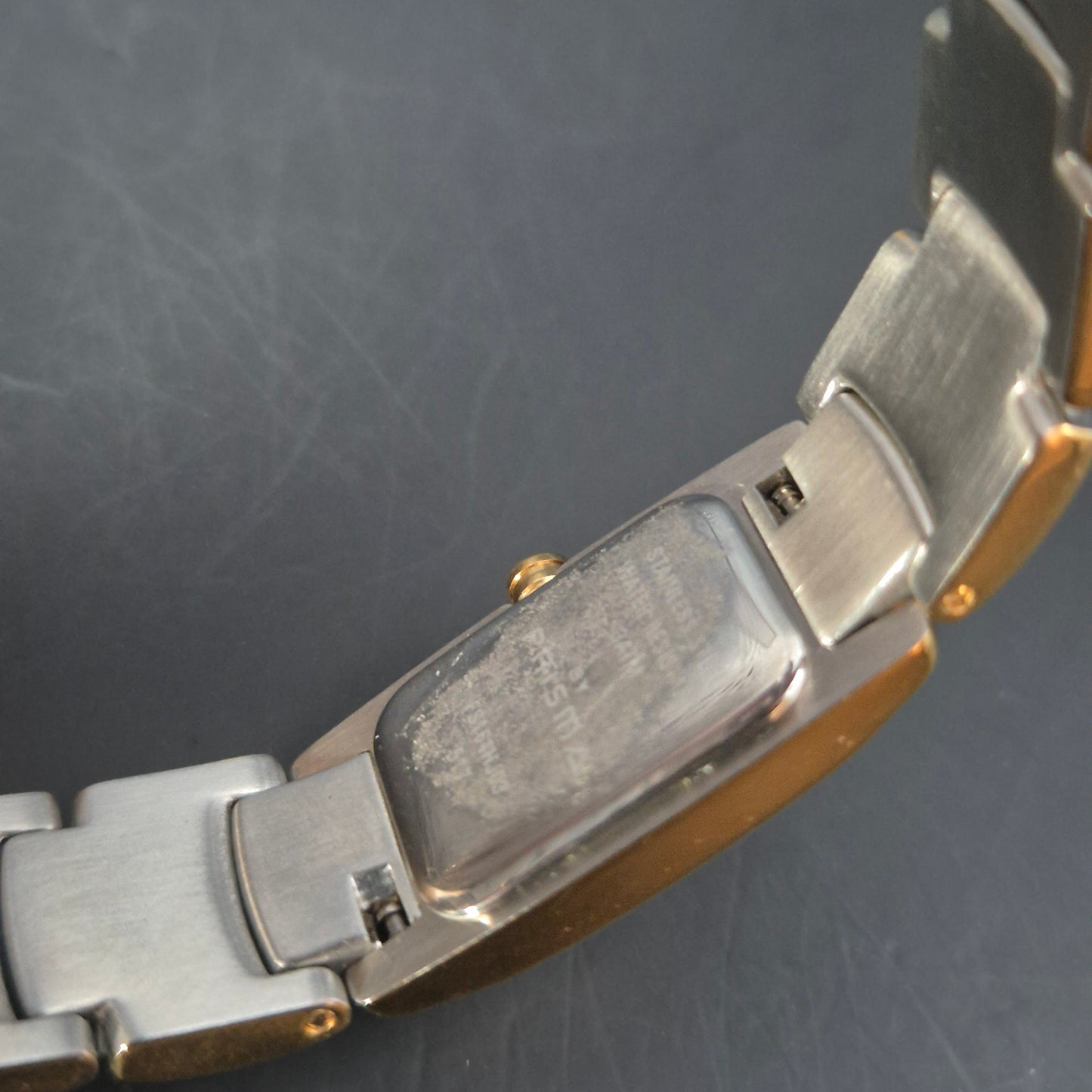 Elegante PTL Damen Uhr – Bicolor Design mit Rechteckgehäuse