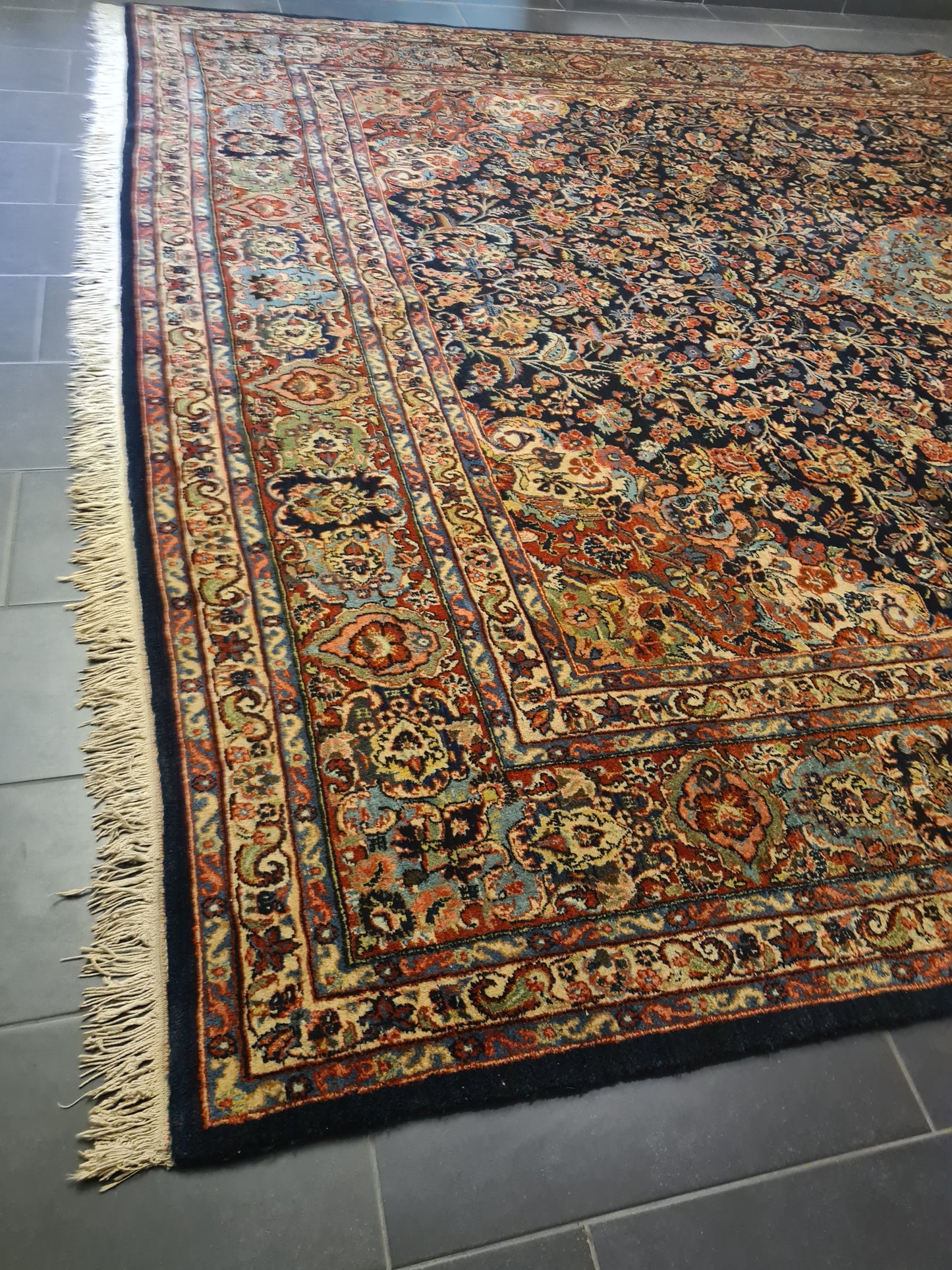 Perserteppich Orientteppich Handgeknüpfter Teppich Sarough 420x330cm