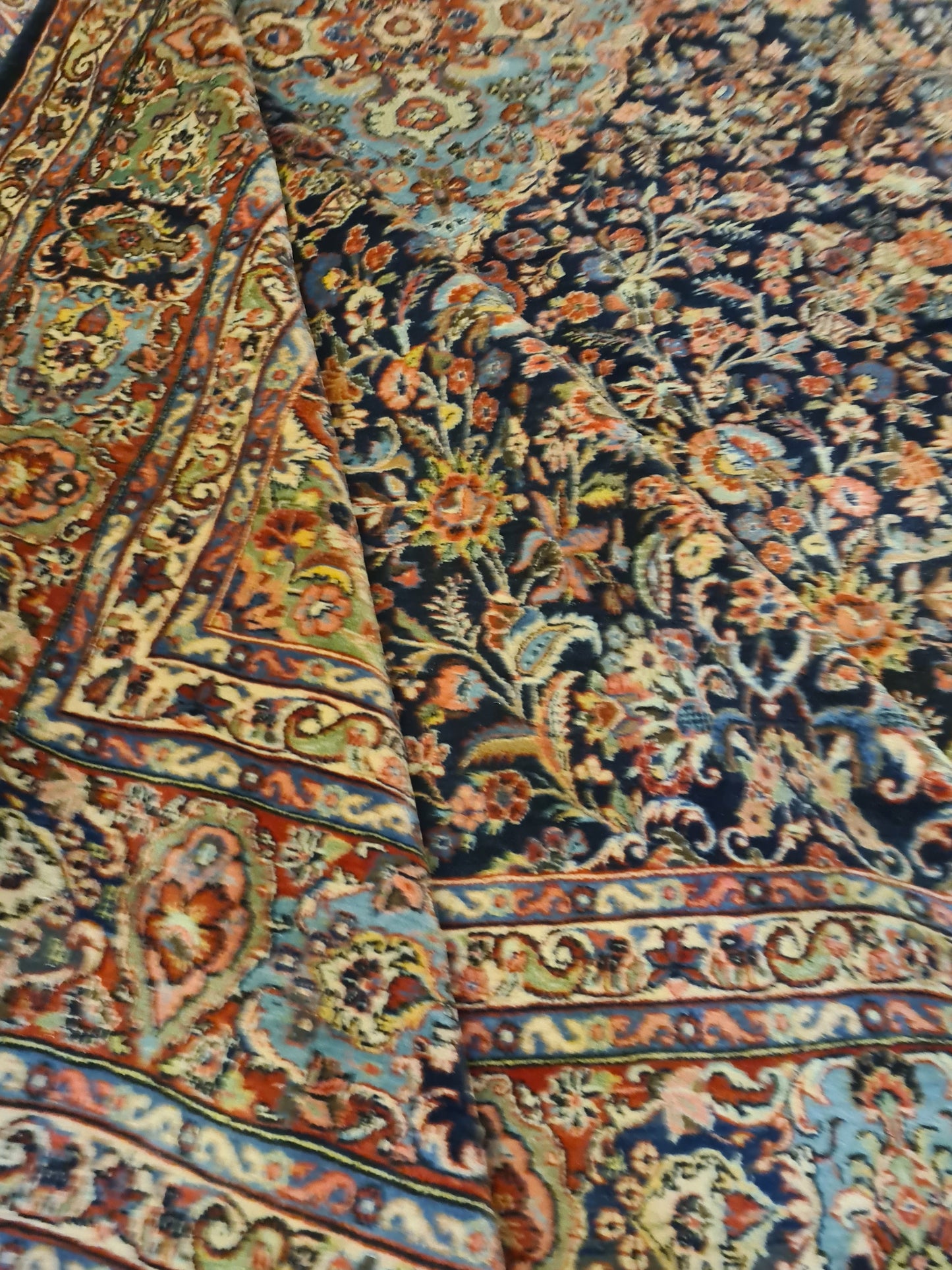 Perserteppich Orientteppich Handgeknüpfter Teppich Sarough 420x330cm