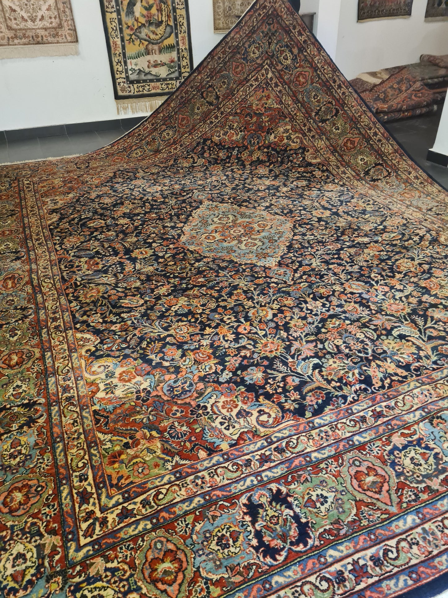 Perserteppich Orientteppich Handgeknüpfter Teppich Sarough 420x330cm