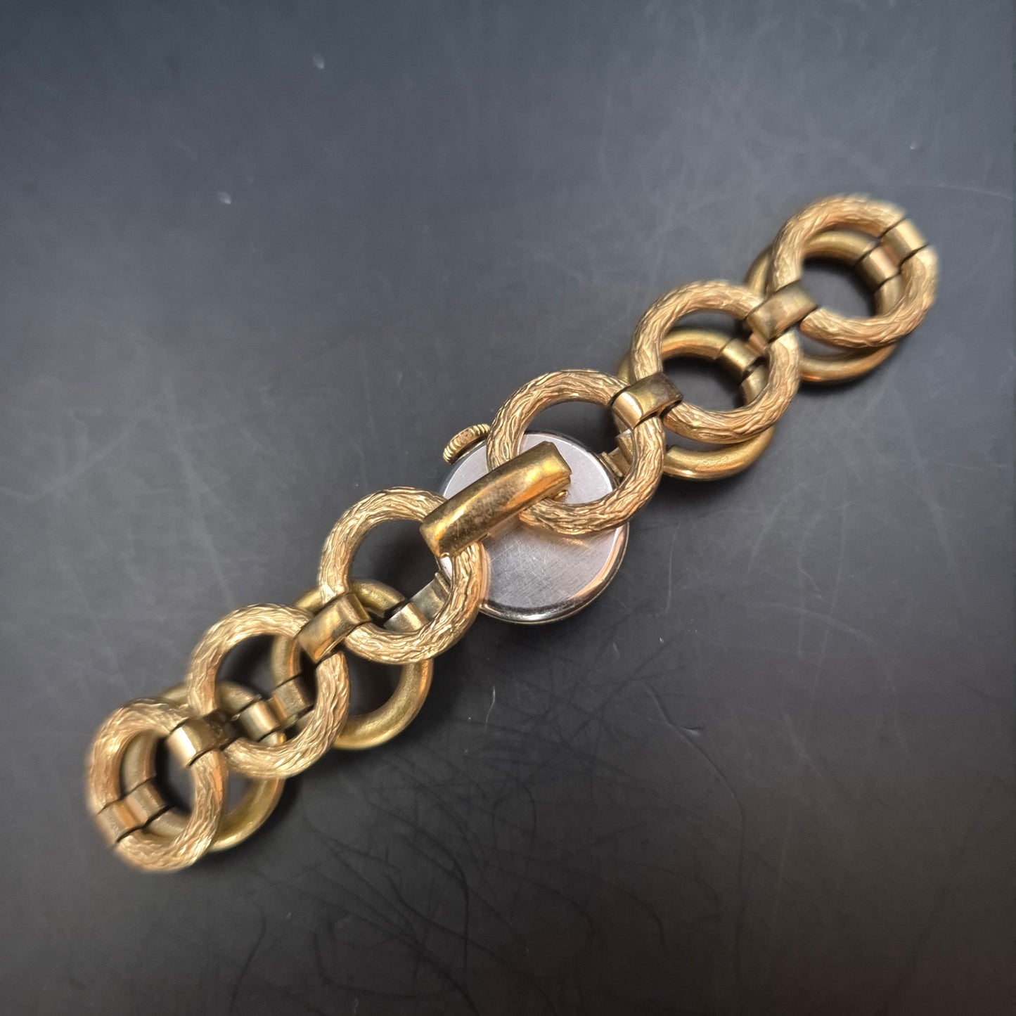 Vintage Condor Damen Uhr – Elegantes Kettengliederarmband, Incabloc