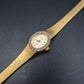 Elegante Dugena Damen Uhr – Goldton mit funkelndem Zierkranz