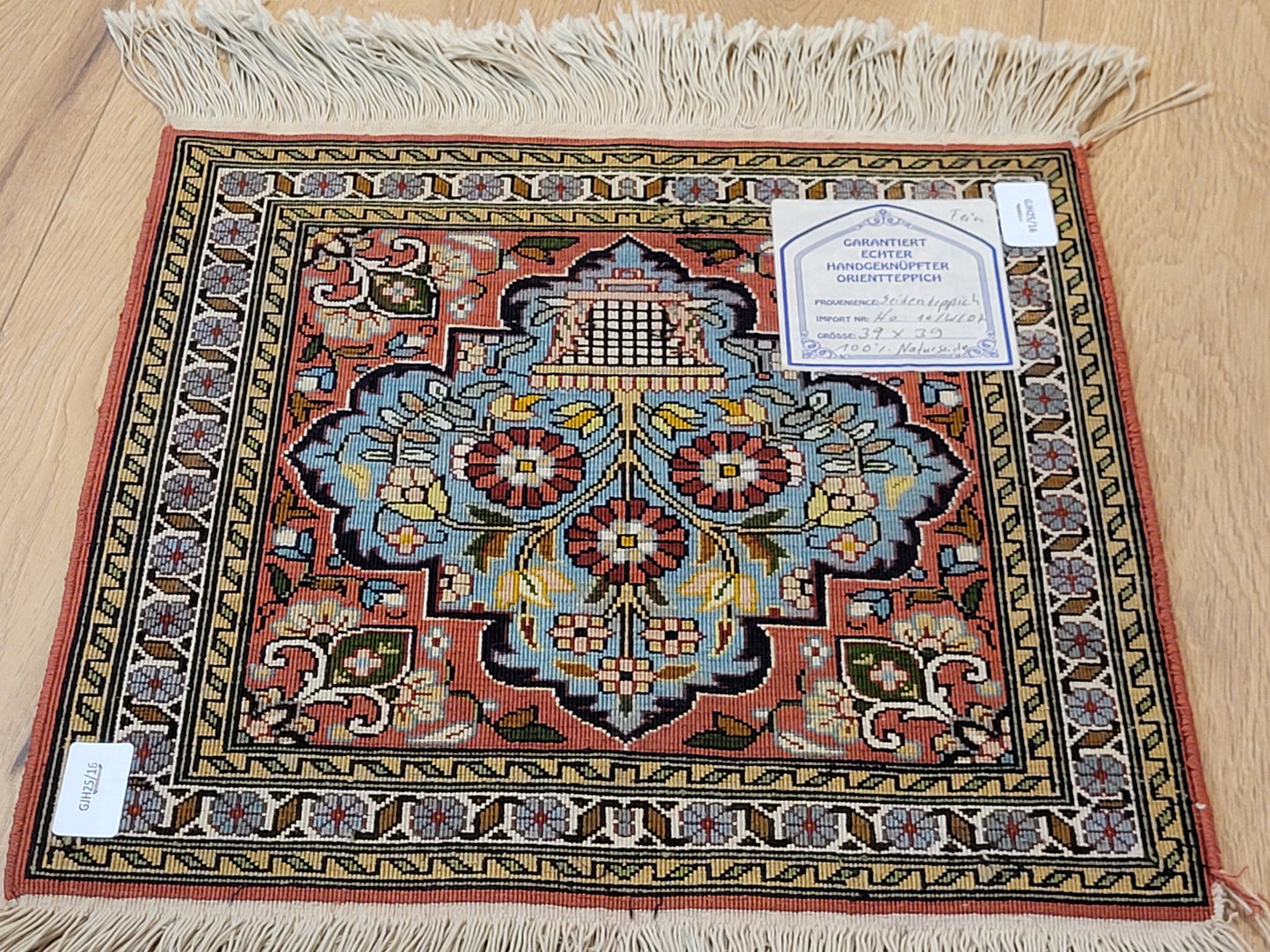 Ghom Teppich Seide feine Knüpfung Miniatur