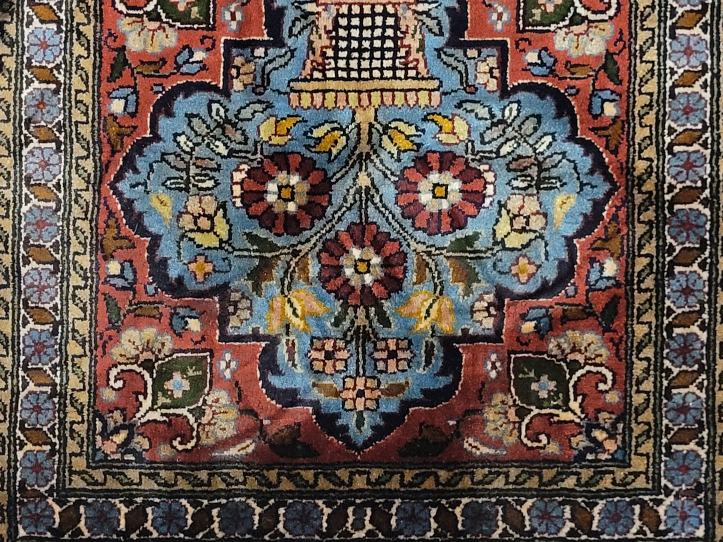 Ghom Teppich Seide feine Knüpfung Miniatur