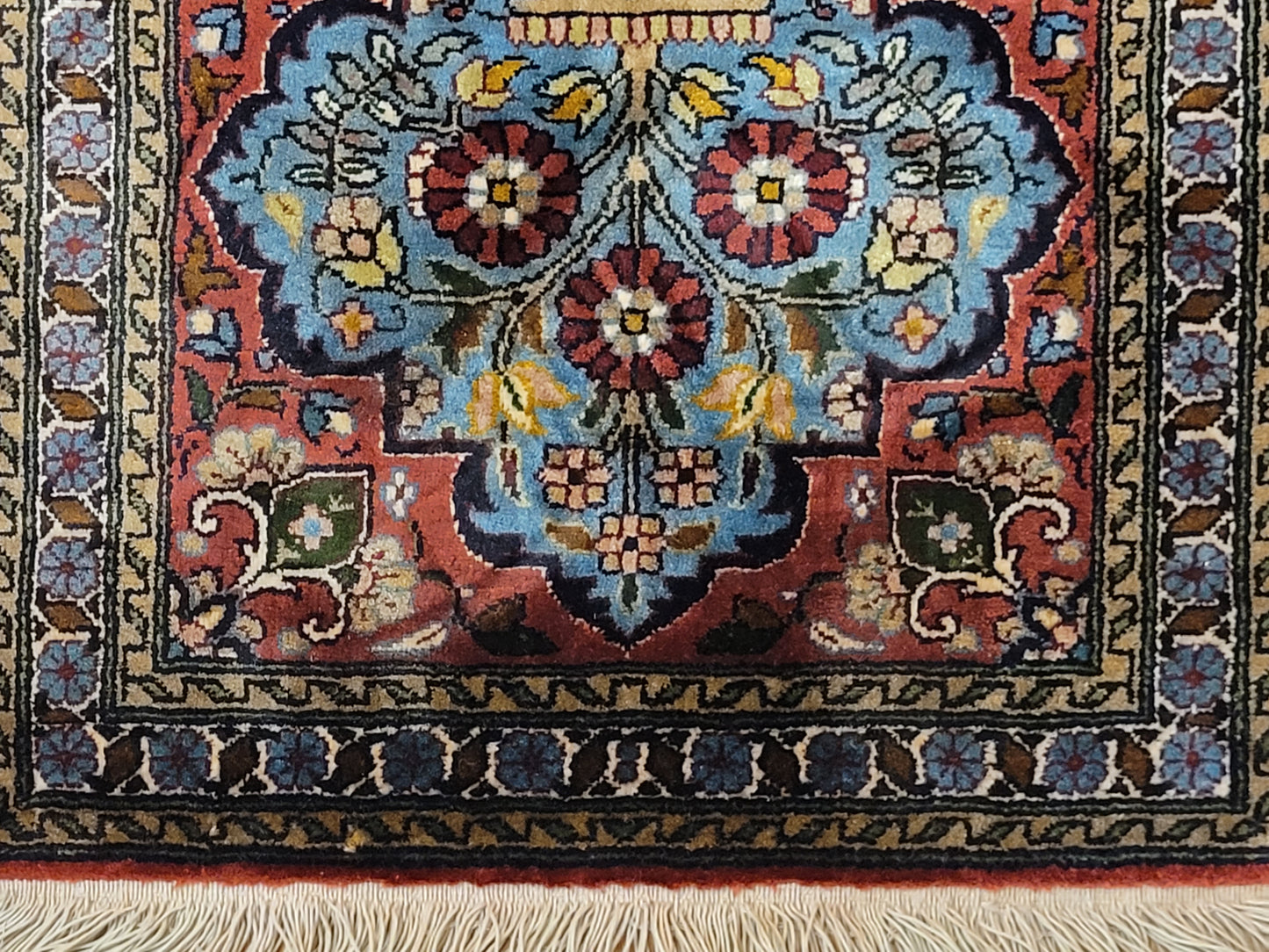 Ghom Teppich Seide feine Knüpfung Miniatur