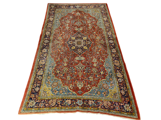 Perserteppich Orientteppich Handgeknüpfter Teppich Täbris 225x130cm